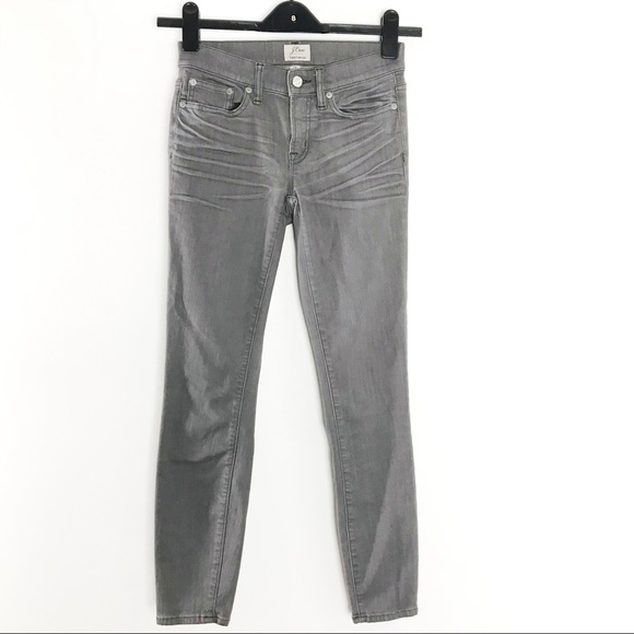 J. Crew 8 inch Toothpick Jean in Grey - Picture 2 of 8